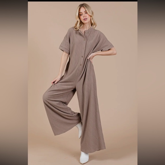 ShopEvelynne Pants - Fabulous Oversize Button Up Jumpsuit